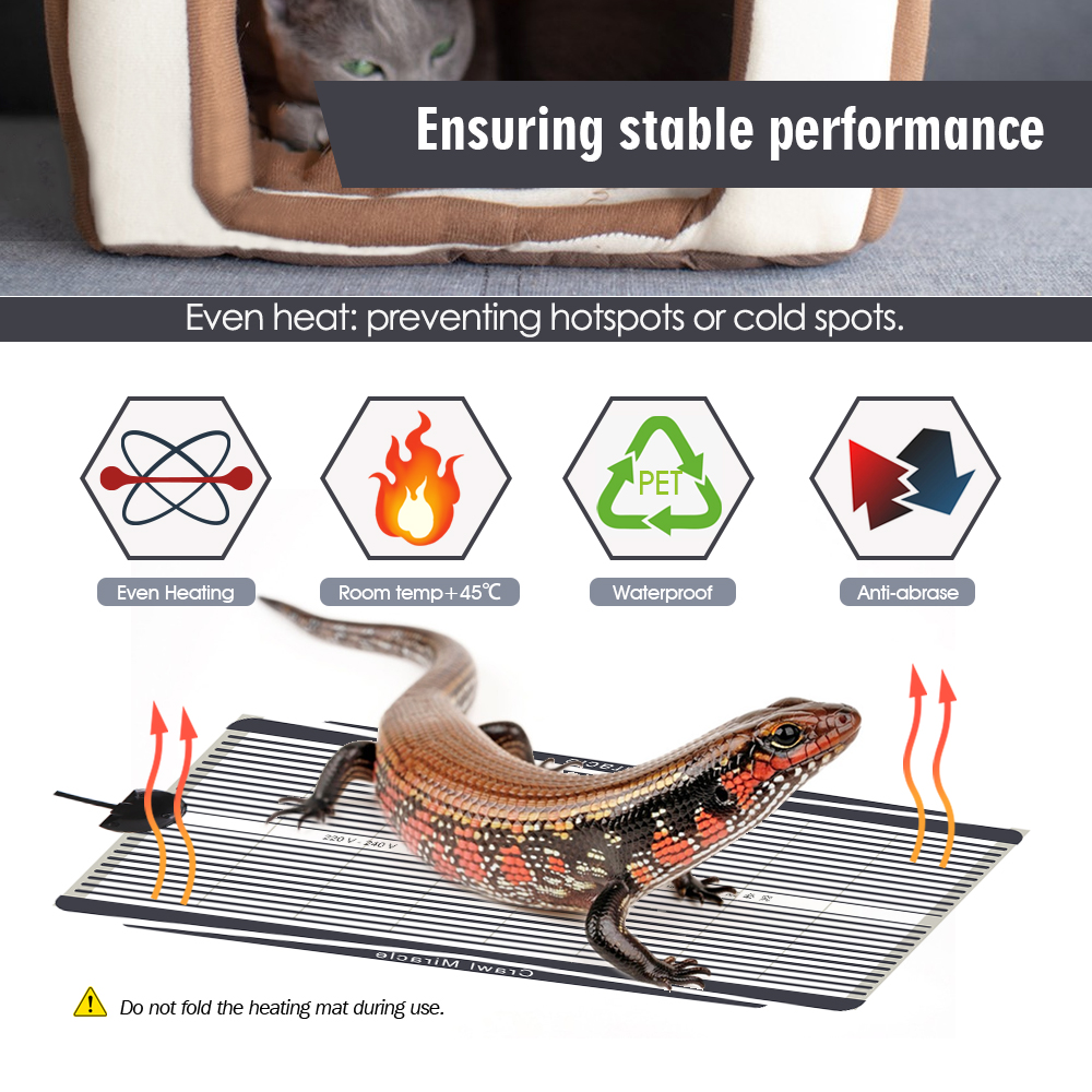 5W 15W 25W 35W Graphene Reptil - đánh giá và giá Seedling Heat Mat