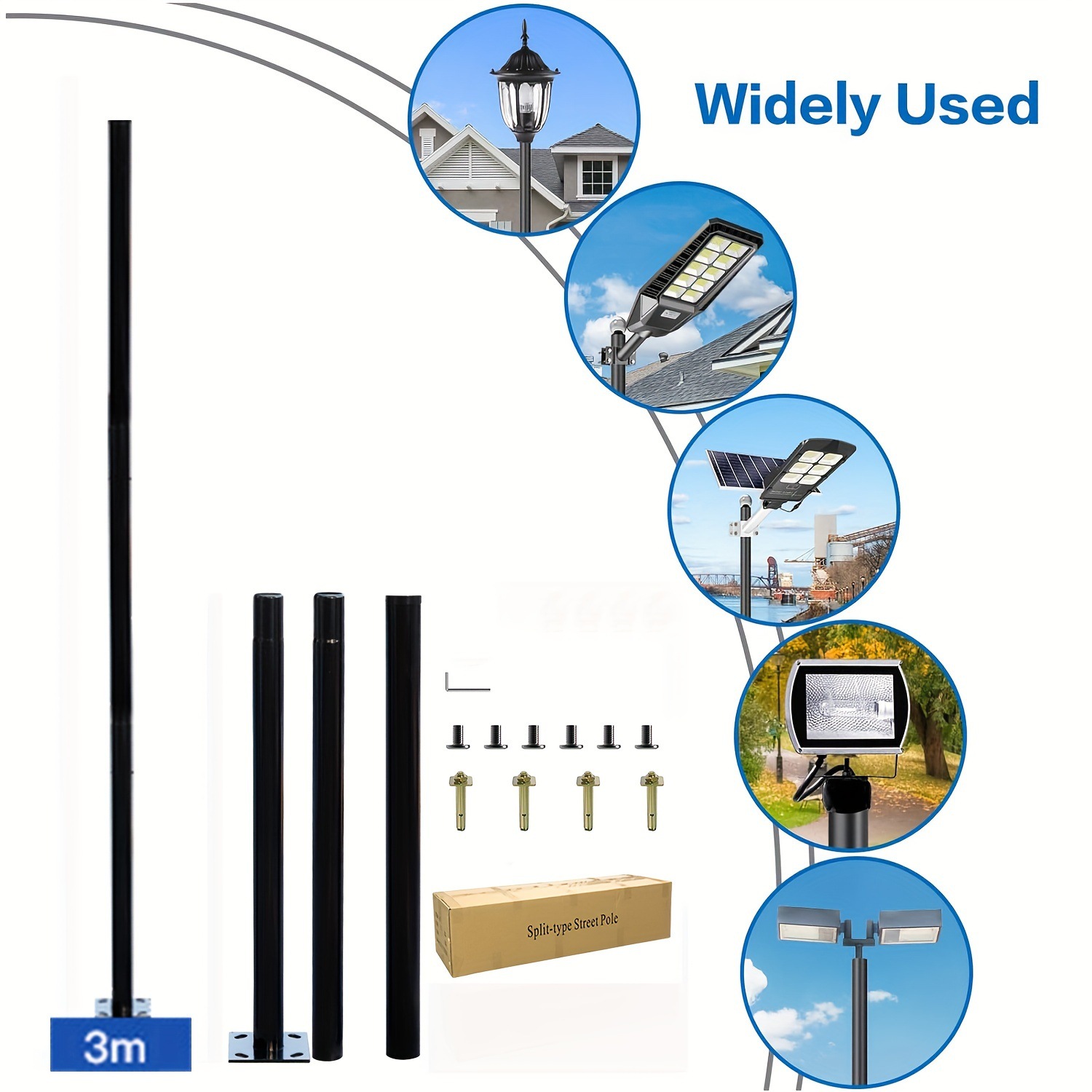 3m Solar Outdoor Split Lamp Po - đánh giá và giá Farming And Agriculture